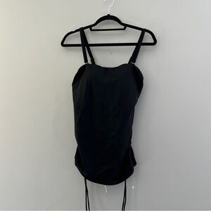Swimsuits for All Black Tankini Swim Top Size 8